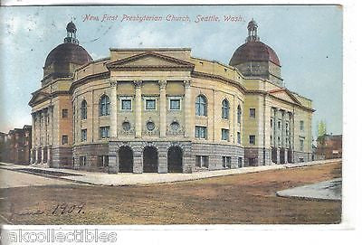 New First Presbyterian Church-Seattle,Washington 1909 - Cakcollectibles