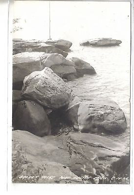 RPPC-Broken Rocks-Port Austin,Michigan 1949 - Cakcollectibles - 1