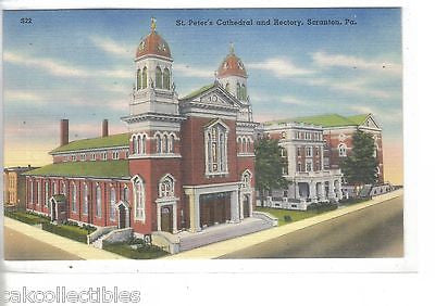 St. Peter's Cathedral and Rectory-Scranton,Pennsylvania - Cakcollectibles