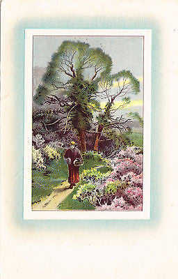 Walking On Path Postcard - Cakcollectibles