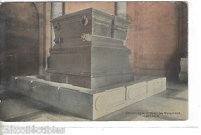 Sarcophagus in McKinley Monument-Canton,Ohio 1916 - Cakcollectibles
