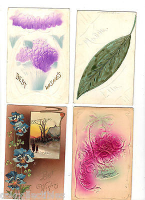 Lot of 4 Antique Greetings Post Cards-Lot 62 - Cakcollectibles - 1