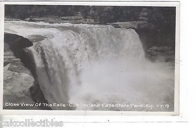 RPPC-Close View of The Falls-Cumberland Falls State Park-Kentucky - Cakcollectibles
