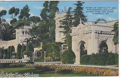 House of Hospitality & War Memorial Building,Balboa Park-San Diego,Calif. 1944 - Cakcollectibles