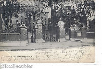Van Wickle Gate,Brown University-Providence,Rhode Island 1905 - Cakcollectibles