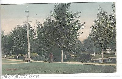 Man Walking in Park-Unkown Location 1906 (Hand Colored) - Cakcollectibles