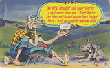 "The RFD Brought Me Your Letter" Linen Comic Postcard - Cakcollectibles - 1