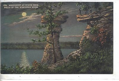 Moonlight at Stand Rock-Dells of The Wisconsin River-Wisconsin - Cakcollectibles