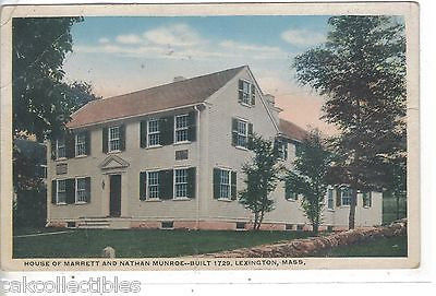 House of Marrett and Nathan Munroe-Lexington,Massachusetts - Cakcollectibles