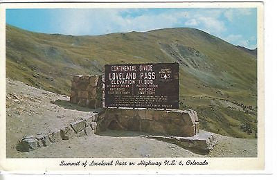 Summit of Loveland Pass on Highway U. S. 6, Colorado - Cakcollectibles