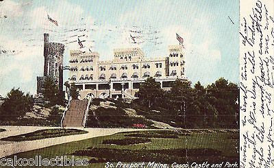 Casco Castle and Park-South Freeport,Maine 1907 - Cakcollectibles