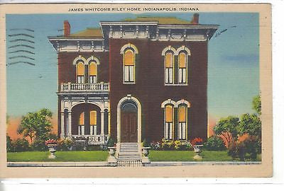 James Whitcomb Riley Home-Indianapolis,Indiana 1945 - Cakcollectibles
