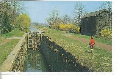Canal Lock at Uhlerstown, Bucks County, Pennsylvania - Cakcollectibles