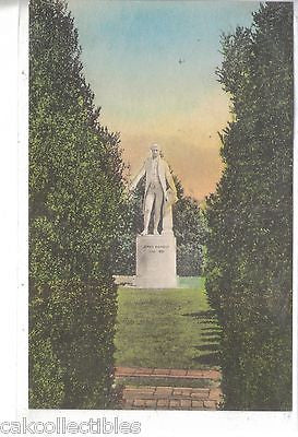 "Ash Lawn",Statue of President James Monroe-Charlottesville,Va (Hand Colored) - Cakcollectibles