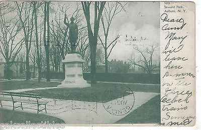 Statue in Seward Park-Auburn,New York 1907 - Cakcollectibles