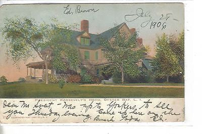 President Roosevelt's Home-Oyster Bay,Long Island,New York 1906 - Cakcollectibles