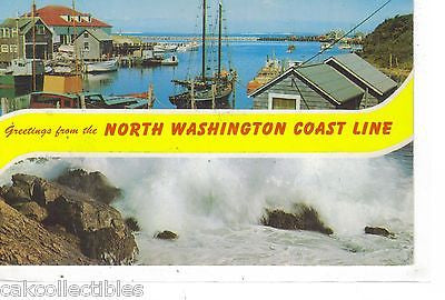 Greetings from The North Washinton Coast Line - Cakcollectibles