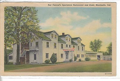 Roy Conrad's Sportsman Restaurant and Hotel-Monticello,Indiana - Cakcollectibles