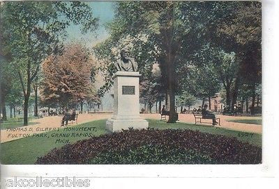 Thomas D. Gilbert Monument,Fulton Park-Grand Rapids,Michigan - Cakcollectibles - 1