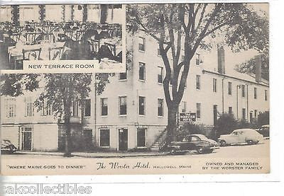 The Worster Hotel-Hallowell,Maine - Cakcollectibles - 1