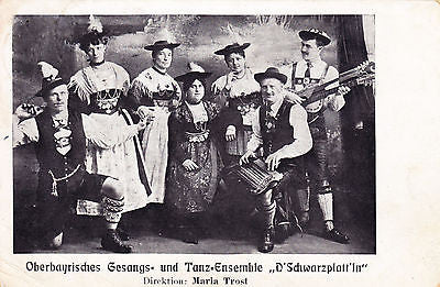 Oberbayrisches Gesangs * Und Taz=Ensemble "D'Schwarzplatt'In" Postcard - Cakcollectibles