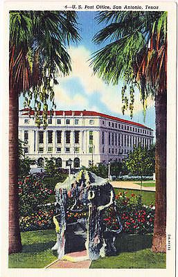 Post Office San Antonio Texas Postcard - Cakcollectibles