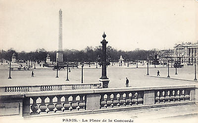 La Place De La Concorde Paris France Postcard - Cakcollectibles