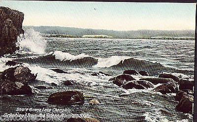 Shore Scene,Lake Chamlain-Greetings from The Green Mountain State UDB - Cakcollectibles