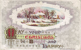 "May Your Christmas Be Bright And Happy " John Winsch Postcard - Cakcollectibles - 1