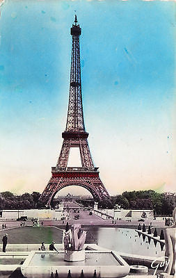 La Tour Eiffel Vue Des Jardins Du Trocadero France POstcard - Cakcollectibles