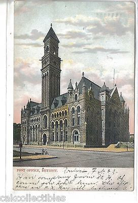 Post Office-Detroit,Michigan 1907 - Cakcollectibles - 1