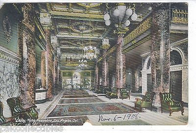 Lobby,Hotel Alexandria-Los Angeles,California 1908 - Cakcollectibles