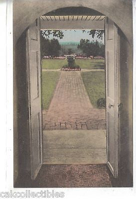 "Ash Lawn",Archway View showing Monticello-Charlottesville,Va (Hand Colored) - Cakcollectibles