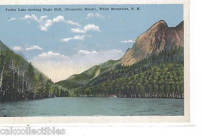 Profile Lake showing Eagle Cliff-Franconia Notch,White Mts.,New Hamphire - Cakcollectibles