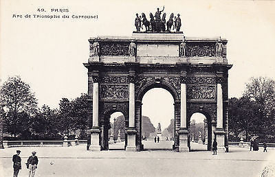 Paris Are De Triomphe Du Carrousel France Postcard - Cakcollectibles