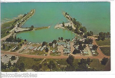Aerial View-Boat Basin & Marina-Grindstone City,Michigan - Cakcollectibles - 1