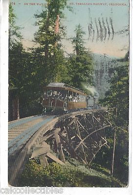 On The Way Up Mt. TaMalpais Railway-California 1908 - Cakcollectibles