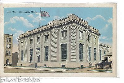 Post Office,Muskegon,Michigan - Cakcollectibles