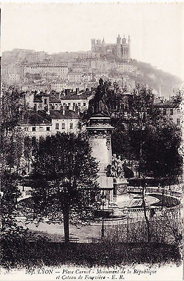 Place Carnot Monument De La Republique Postcard - Cakcollectibles