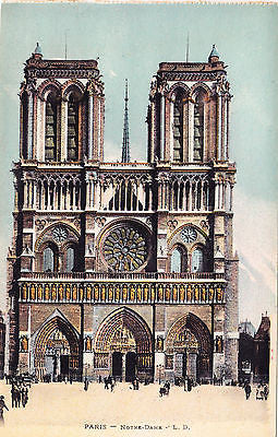 Notre Dame Paris France Postcard - Cakcollectibles