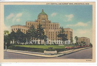 City Hospital & Nurses' Home-Springfield,Ohio - Cakcollectibles