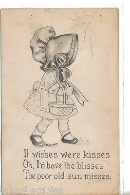 "If Wishes Were Kisses"-C.E. Perry 1913 - Cakcollectibles