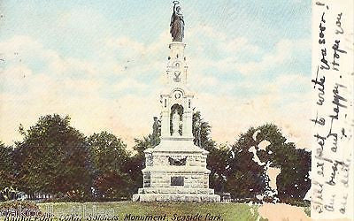 Soldiers Monument,Seaside Park-Bridgeport,Connecticut 1906 - Cakcollectibles