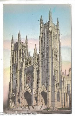 West Front,Cathedral of St. John The Divine-New York Cityv(Hand Colored) - Cakcollectibles