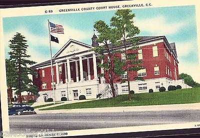 Greenville County Court House-Greenville,South Carolina - Cakcollectibles