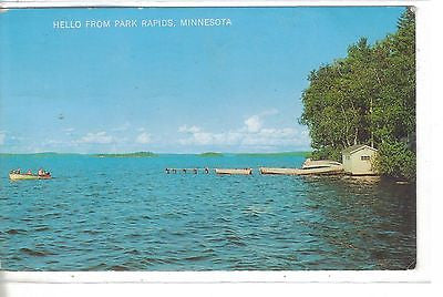 Hello from Park Rapids,Minnesota (Lake Scene) 1966 - Cakcollectibles