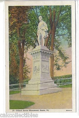 Robert Burns Monument-Barre,Vermont - Cakcollectibles