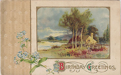 Beautiful Scenic Birthday Wishes John Winsch Postcard - Cakcollectibles