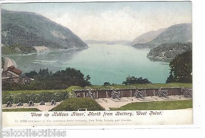 View Up Hudson River,North from Battery-West Point,New York UDB - Cakcollectibles
