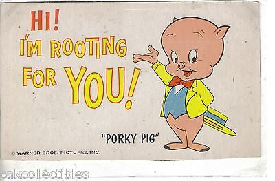 "Hi! I'm Rooting For You"-Porky Pig 1962 - Cakcollectibles - 1